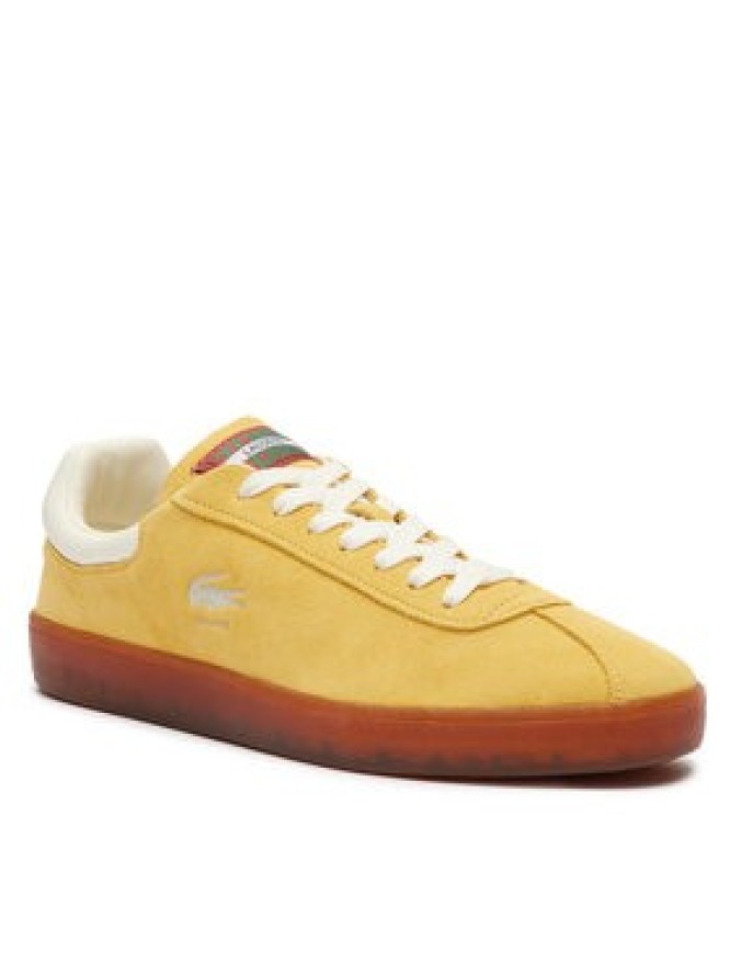 Lacoste Sneakersy Basehot Leather 747SMA0041 Żółty