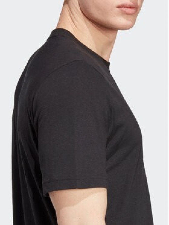 adidas T-Shirt Essentials+ Made With Hemp T-Shirt HR8623 Czarny Regular Fit