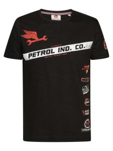 Petrol Industries T-Shirt M-1030-TSR626 Czarny Regular Fit