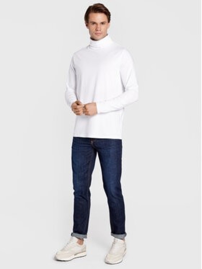 Lindbergh Longsleeve 30-400126 Biały Slim Fit