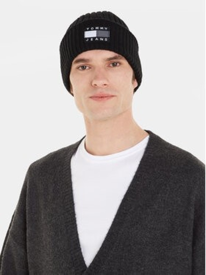 Tommy Jeans Czapka Tjm Heritage Archive Beanie AM0AM11689 Czarny