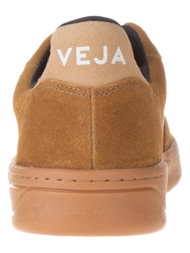 Veja Skórzane sneakersy "V 10" w kolorze jasnobrązowym rozmiar: 43