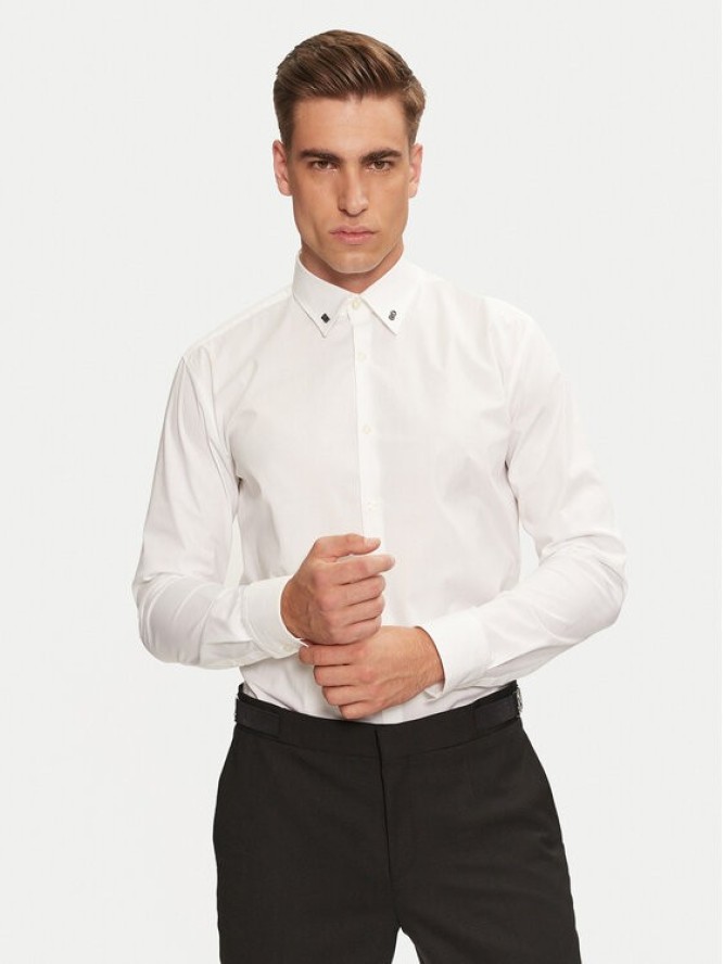 Hugo Koszula Ermo 50528474 Biały Slim Fit