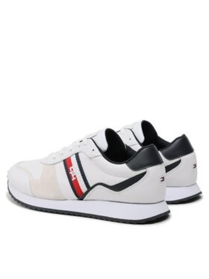 Tommy Hilfiger Sneakersy Runner Evo Leather FM0FM04714 Biały