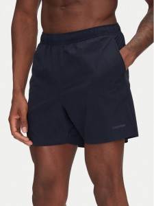 Calvin Klein Swimwear Szorty kąpielowe KM0KM01118 Granatowy Regular Fit