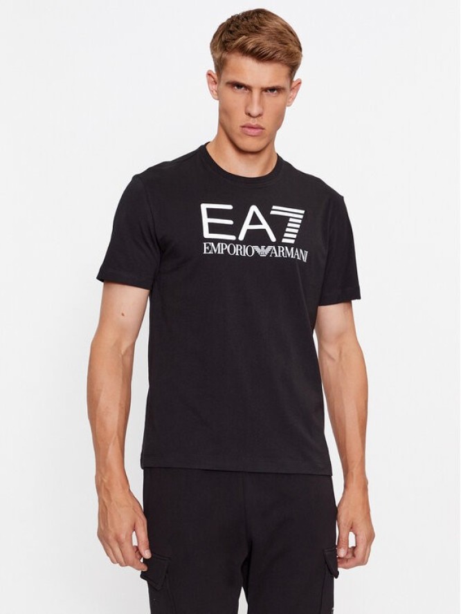 EA7 Emporio Armani T-Shirt 6RPT11 PJNVZ 1200 Czarny Regular Fit