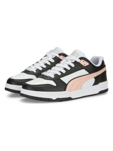 Puma Skórzane sneakersy "RBD Game Low" w kolorze biało-czarnym rozmiar: 45