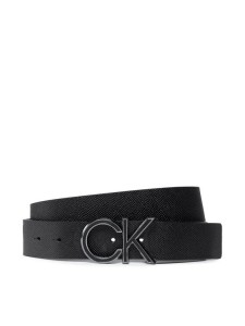 Calvin Klein Pasek Męski Adj Ck Leather Inlay Scotch 35mm K50K507847 Czarny