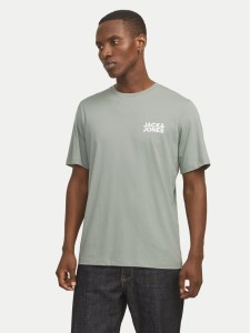 Jack&Jones T-Shirt Corp Logo 12151955 Zielony Standard Fit