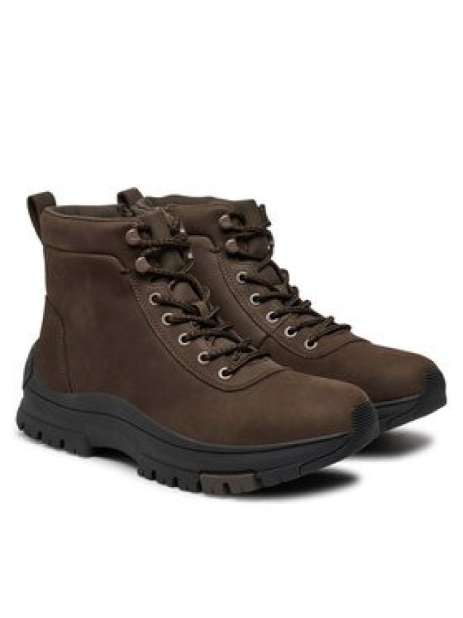 Calvin Klein Trzewiki Hybrid Wp Boot Laceup Rebellious YM0YM01077 Brązowy