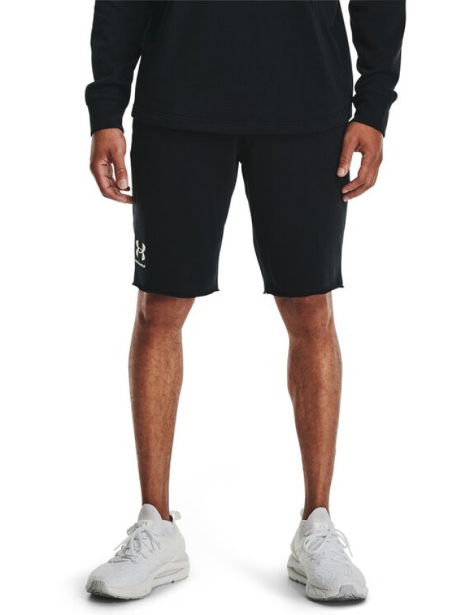 Under Armour Szorty sportowe Ua Rival Terry 1361631 Czarny Regular Fit