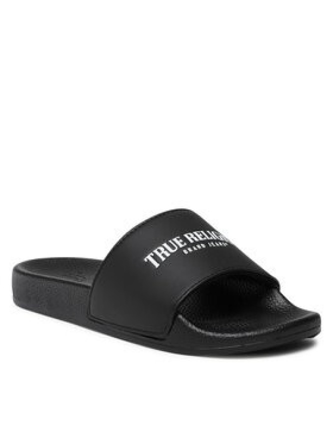 True Religion Klapki TRSLIDE015 Czarny