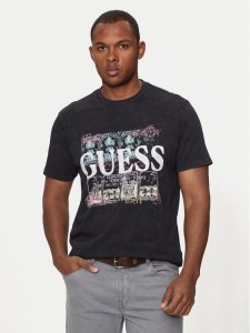 Guess T-Shirt M4YI79 K9RM1 Czarny Regular Fit