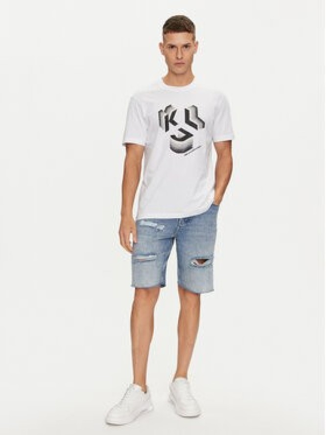 Karl Lagerfeld Jeans T-Shirt 241D1708 Czarny Regular Fit