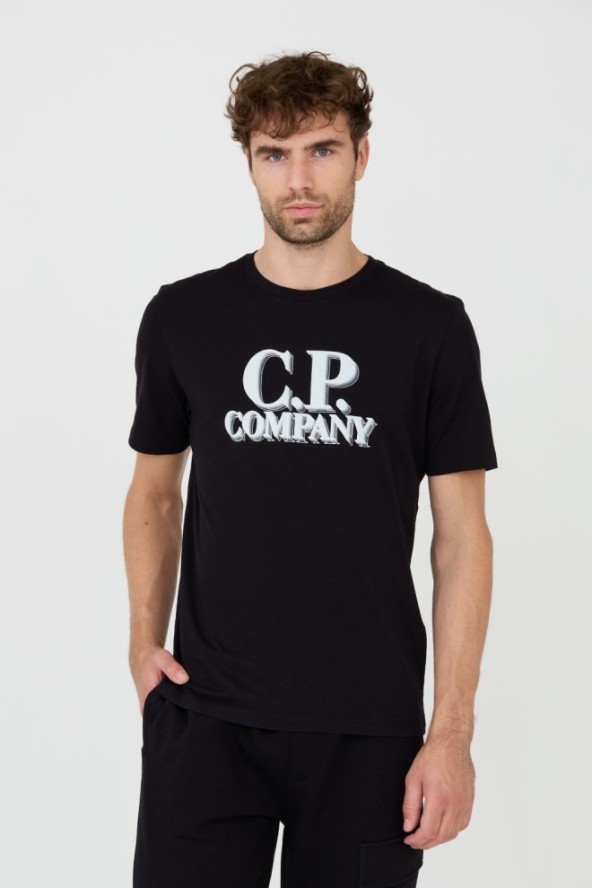 C.P. COMPANY Czarny t-shirt Short Sleeve