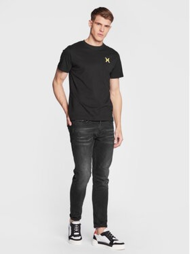 John Richmond T-Shirt UMP23097TS Czarny Regular Fit