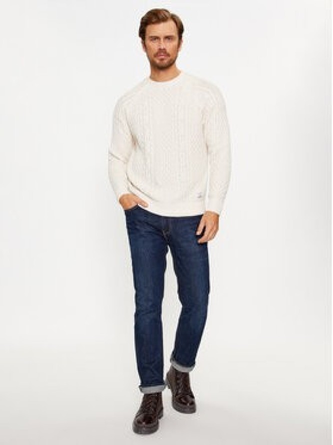 Pepe Jeans Sweter Sly PM702378 Écru Regular Fit