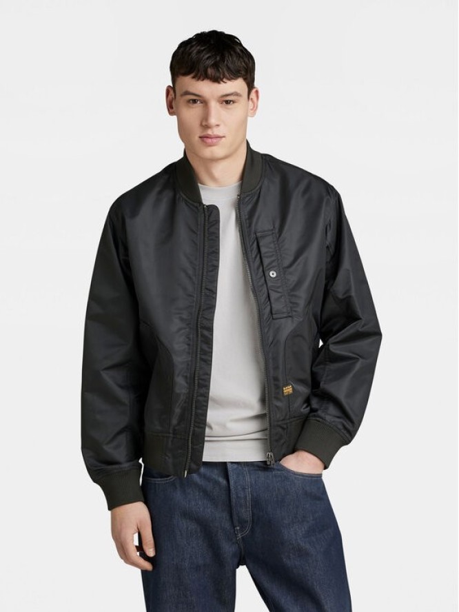 G-Star Raw Kurtka bomber Deck D24754-C143 Czarny Regular Fit