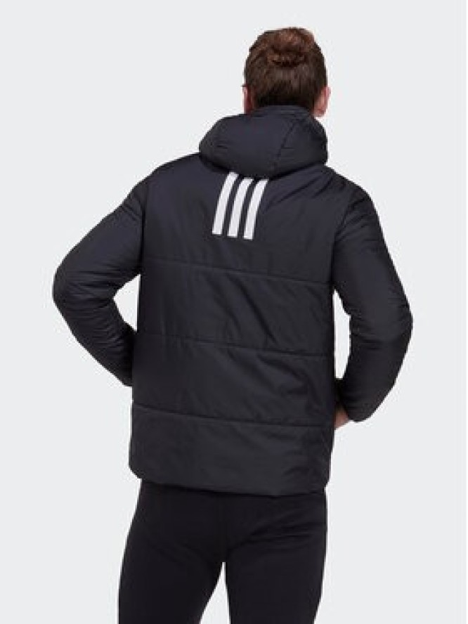 adidas Kurtka przejściowa BSC 3-Stripes Hooded Insulated Jacket HG6276 Czarny Regular Fit