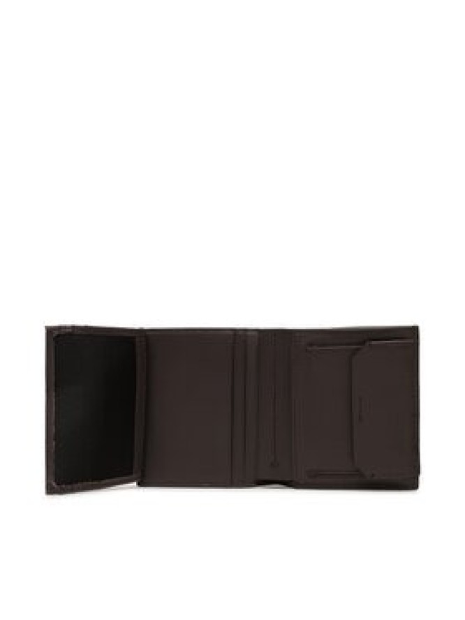 Calvin Klein Mały Portfel Męski Minimalism Trifold 6Cc W/Coin K50K509624 Brązowy