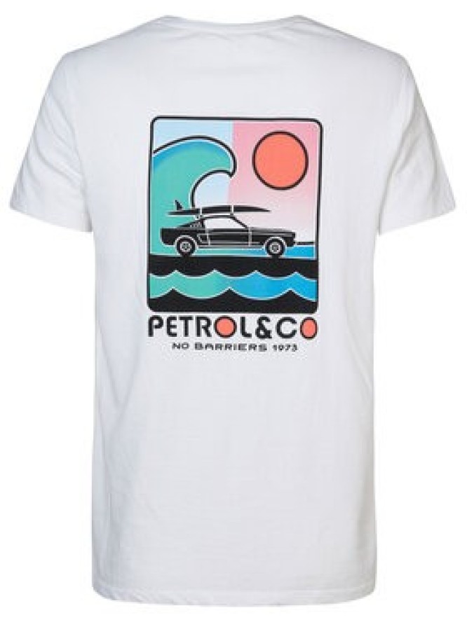 Petrol Industries T-Shirt M-1030-TSR686 Biały Regular Fit