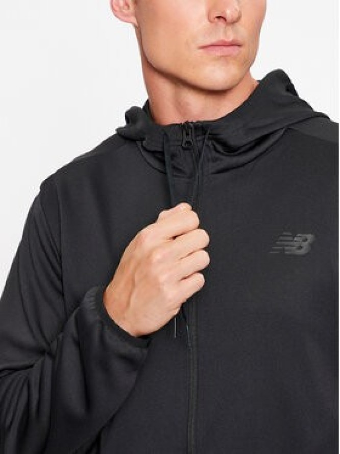 New Balance Bluza Tenacity Knit Training Hoodie MJ33122 Czarny Regular Fit