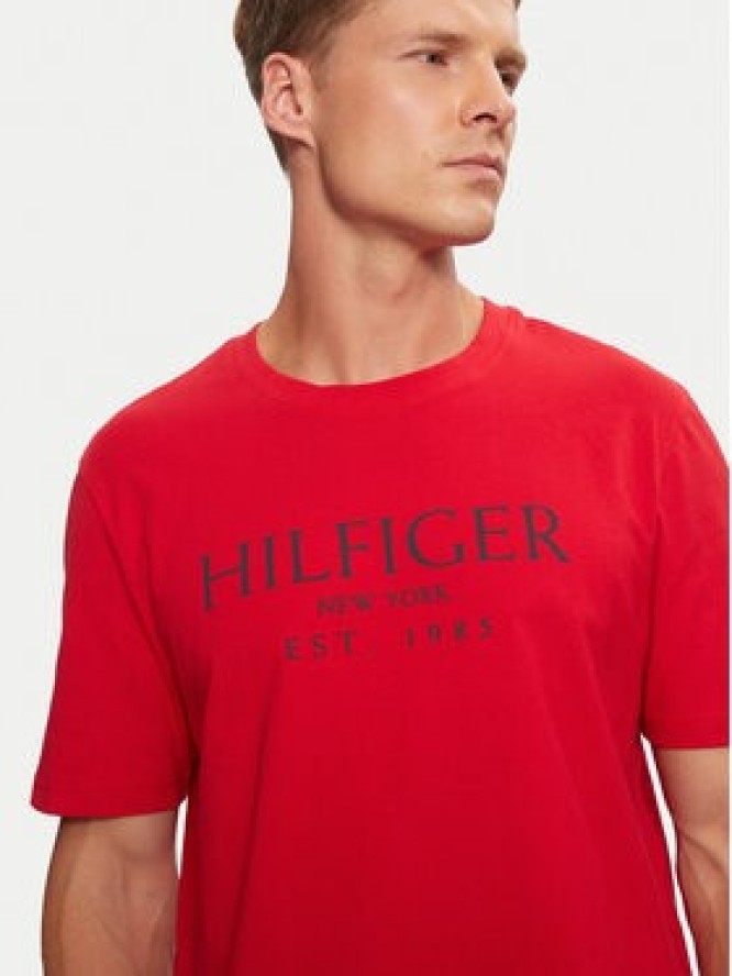 Tommy Hilfiger T-Shirt MW0MW36499 Czerwony Regular Fit