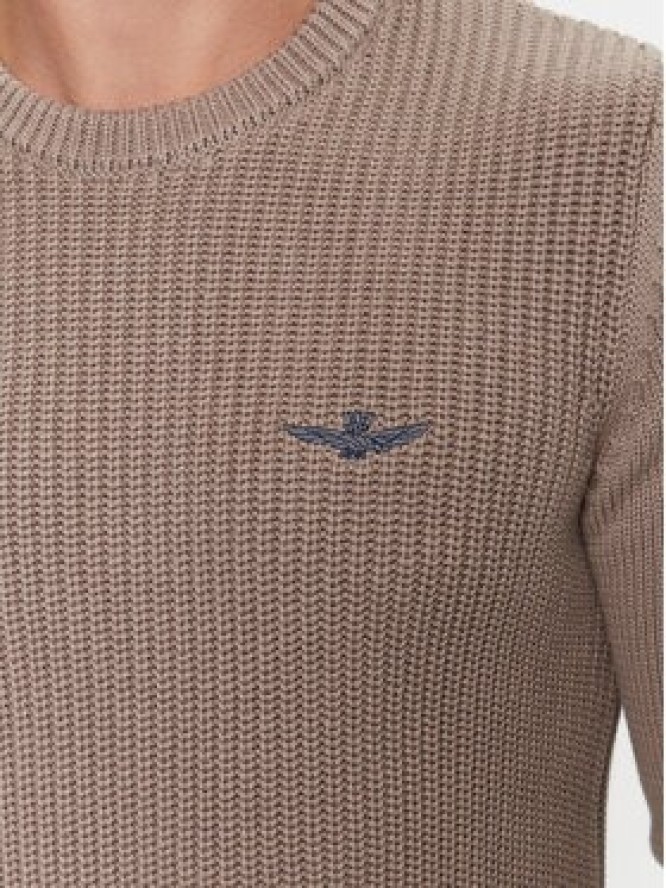 Aeronautica Militare Sweter 232MA1453L409 Szary Regular Fit