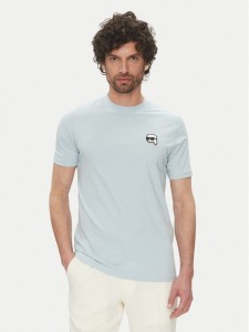 KARL LAGERFELD T-Shirt 755710 552224 Błękitny Regular Fit