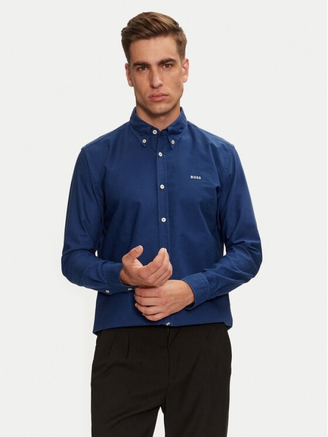 Boss Koszula H-Roan 50521996 Niebieski Slim Fit