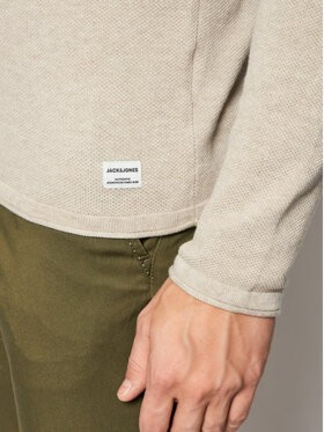 Jack&Jones Sweter Hill 12157321 Beżowy Regular Fit