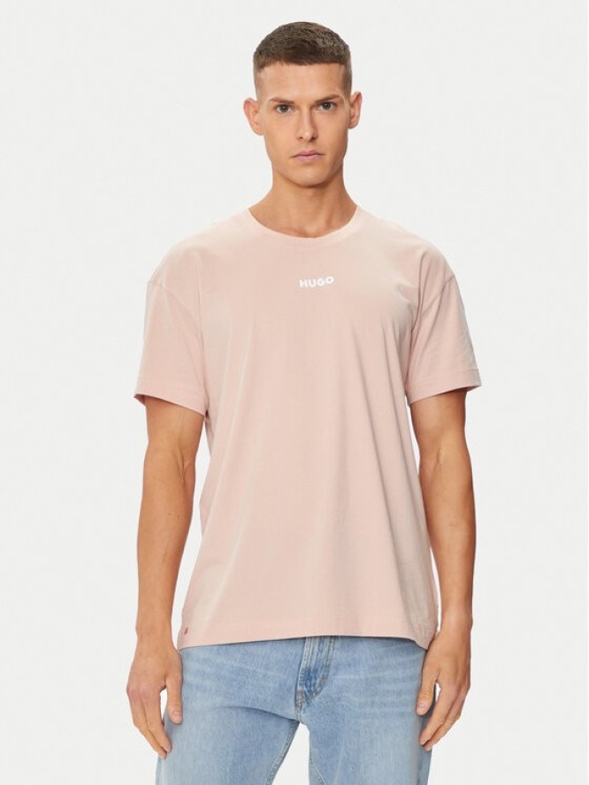 Hugo T-Shirt Linked 50518646 Różowy Relaxed Fit