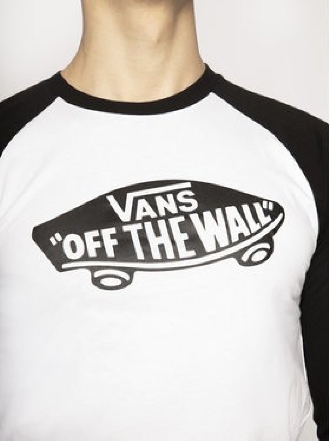 Vans Longsleeve Raglan Athletic VN000XXMYB21 Biały Slim Fit