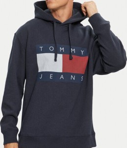 Tommy Jeans Bluza DM0DM20591 Granatowy Relaxed Fit