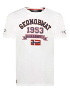 Geographical Norway Koszulka "Jollegio" w kolorze białym rozmiar: L
