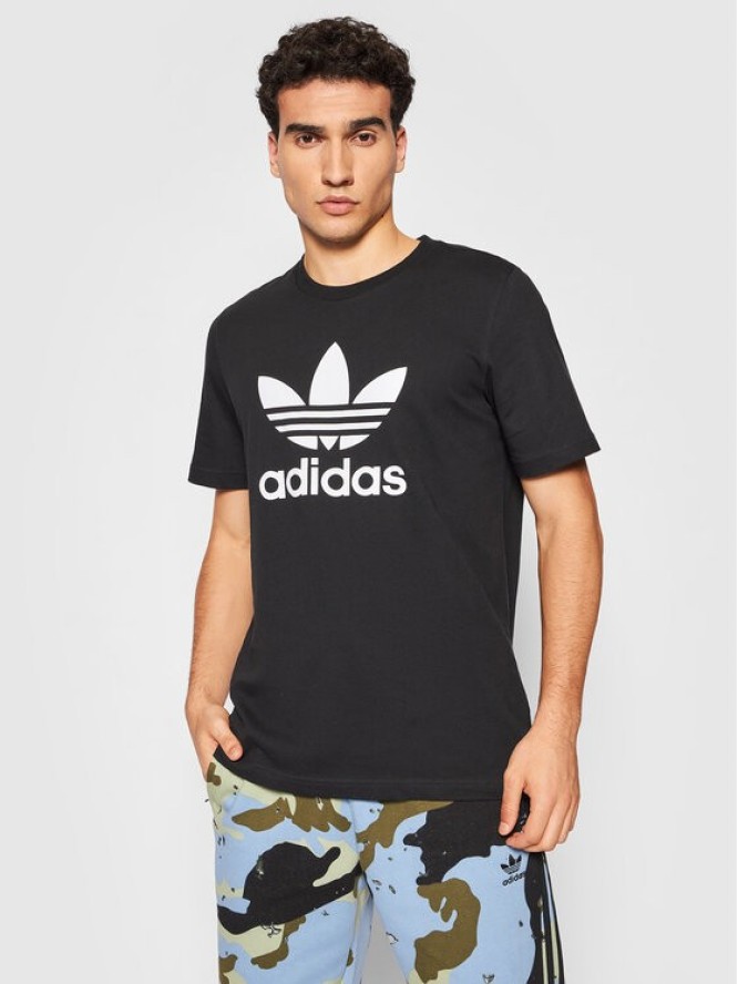 adidas T-Shirt adicolor Classics Trefoil H06642 Czarny Regular Fit