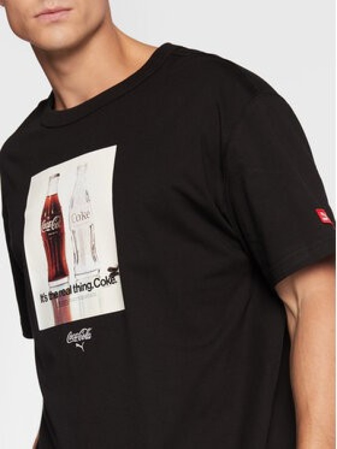 Puma T-Shirt COCA-COLA 536159 Czarny Regular Fit