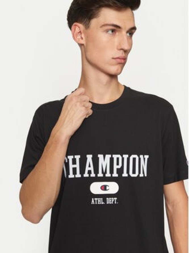 Champion T-Shirt 220432 Czarny Regular Fit