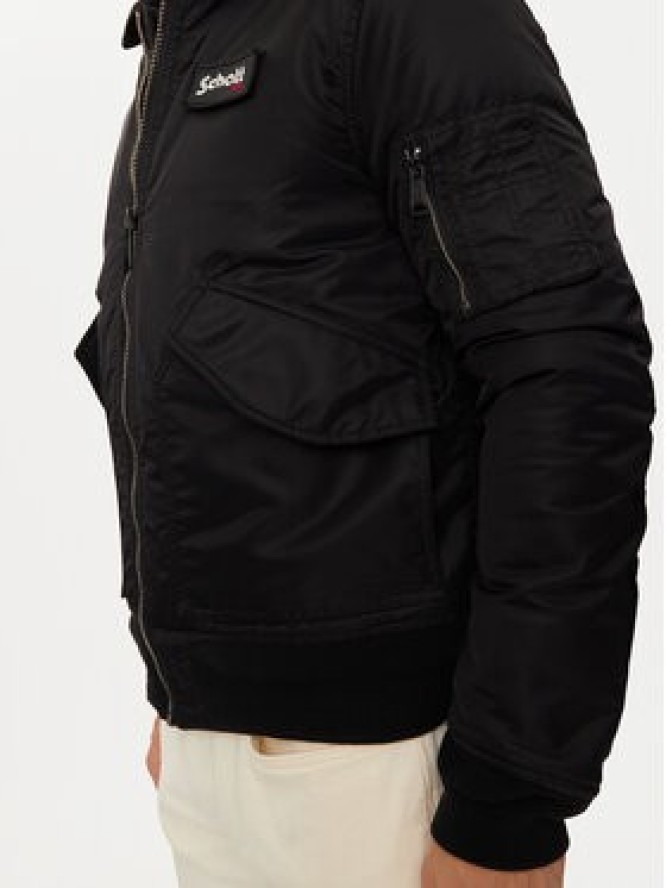 SCHOTT N.Y.C. Kurtka bomber 210100RS Czarny Regular Fit