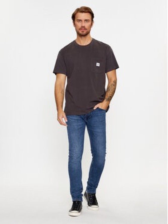 Lee T-Shirt 112341743 Czarny Relaxed Fit