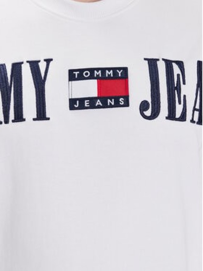 Tommy Jeans Bluza Archive DM0DM16378 Biały Boxy Fit