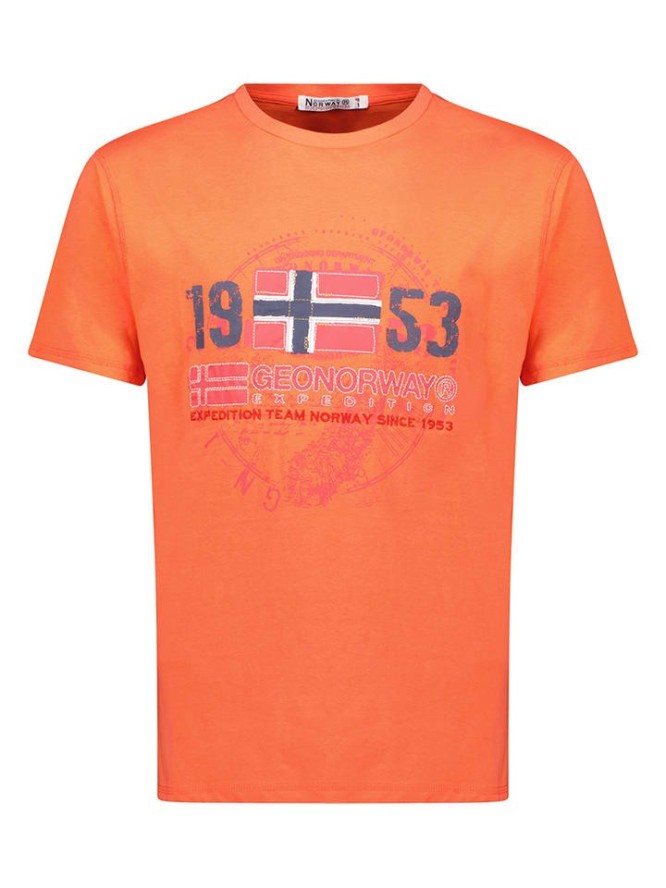 Geographical Norway Koszulka w kolorze pomarańczowym rozmiar: S