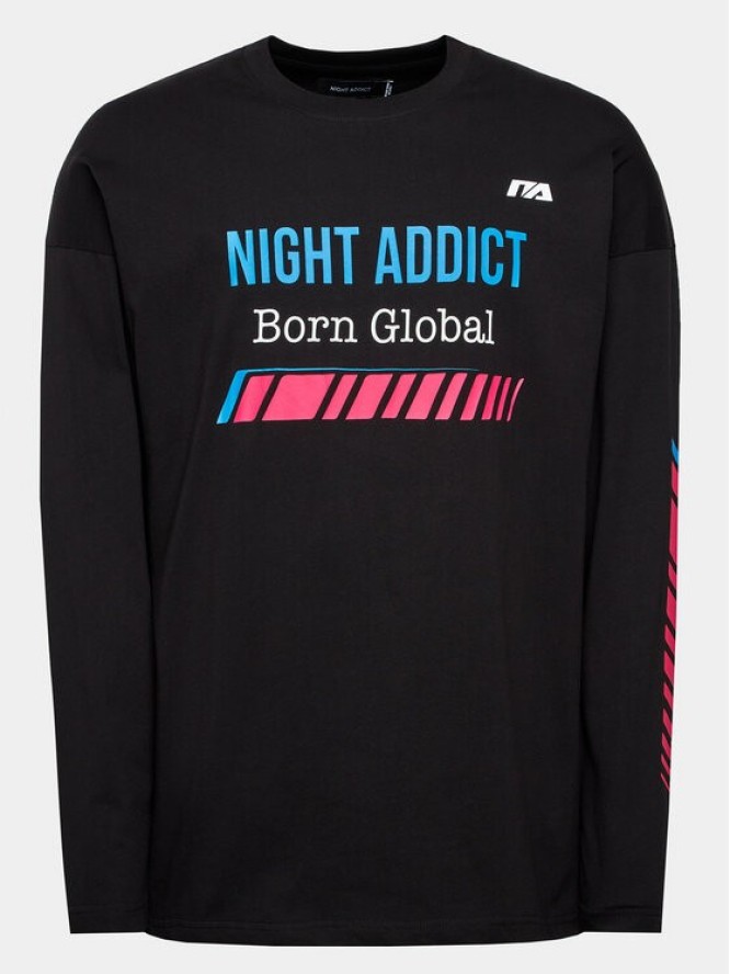 Night Addict Longsleeve MLT-NA149CONOR Czarny Regular Fit