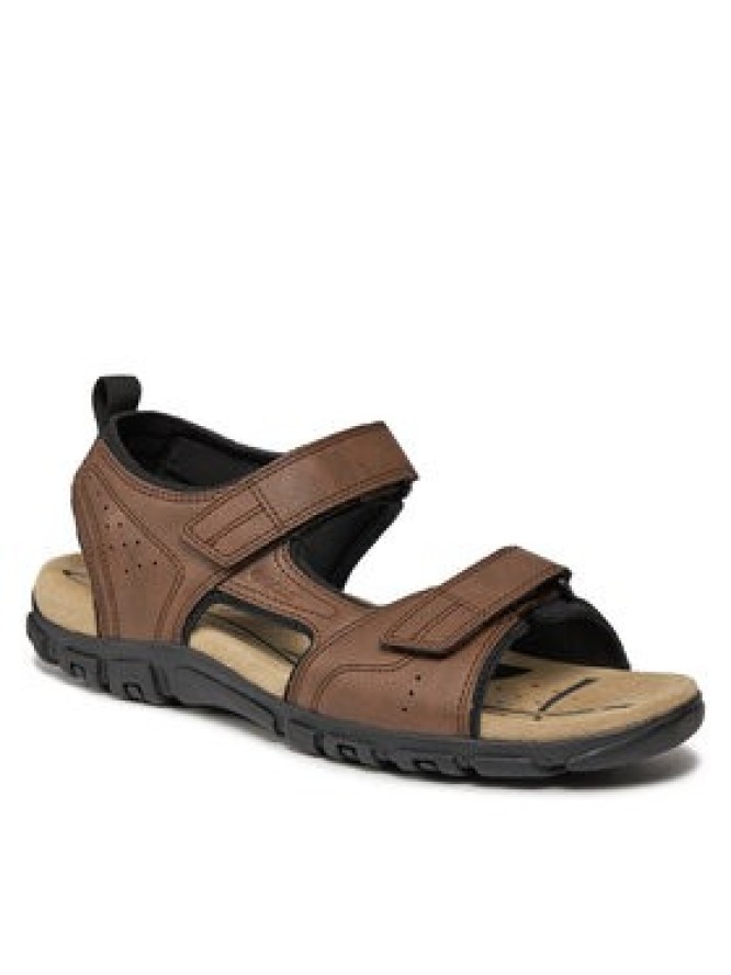 Geox Sandały Uomo Sandal Strada U4524B 000ME C6006 Brązowy