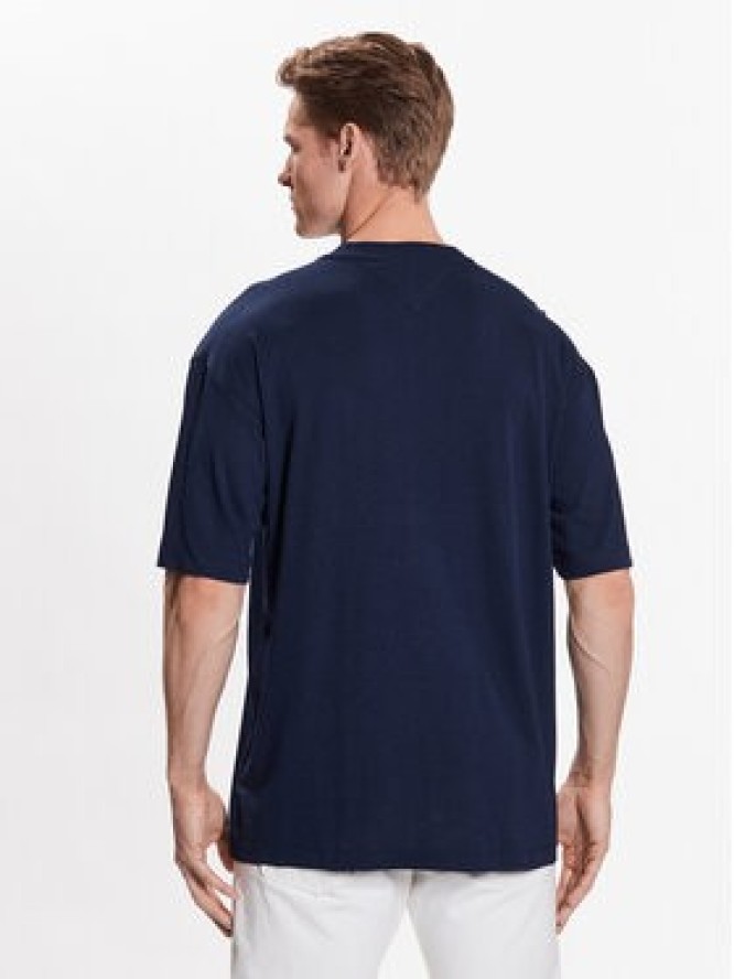 Tommy Hilfiger T-Shirt Archive MW0MW31189 Granatowy Relaxed Fit