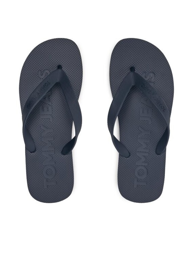 Tommy Jeans Japonki Tjm Beach Flip Flop EM0EM01392 Granatowy