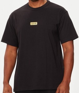 Versace Jeans Couture T-Shirt 77GAHT08 Czarny Regular Fit