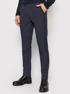 Jack&Jones Chinosy Marco 12176525 Granatowy Slim Fit