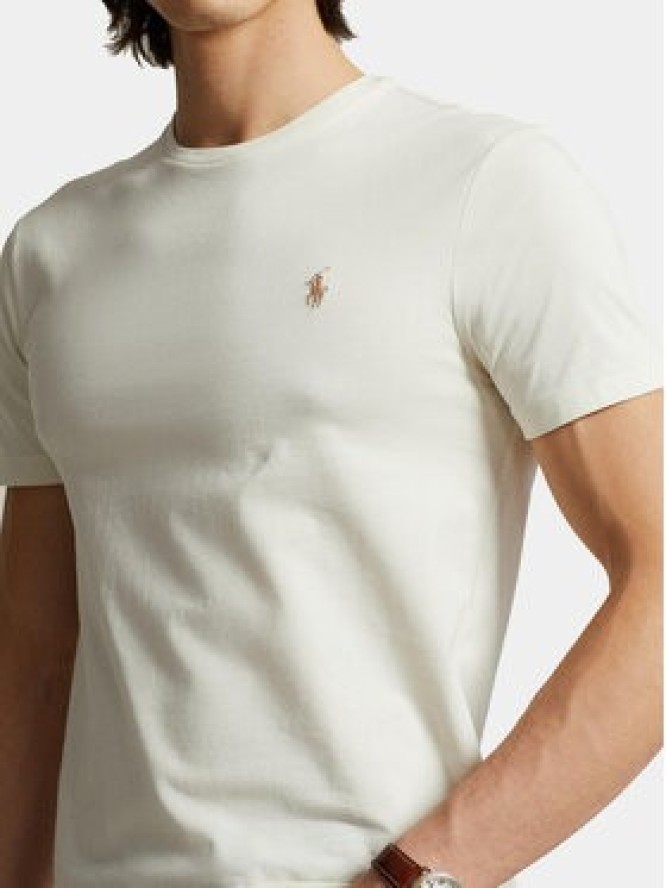 Polo Ralph Lauren T-Shirt 710671438350 Écru Custom Slim Fit