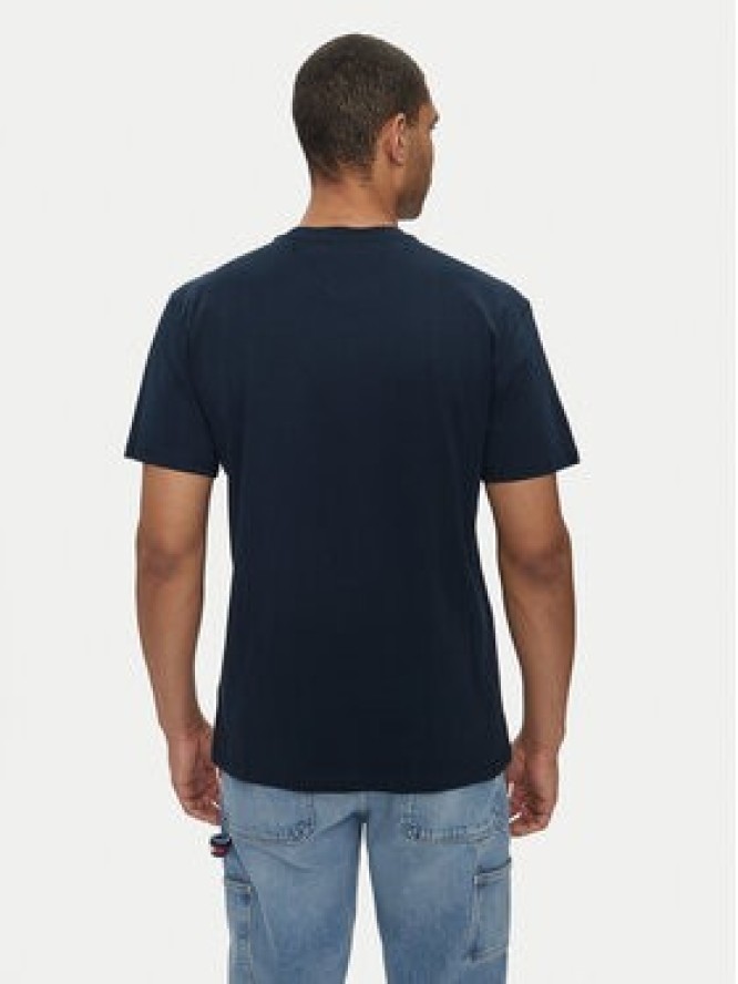 Tommy Jeans T-Shirt DNA Flag DM0DM18533 Granatowy Regular Fit